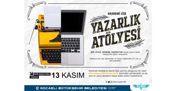 Akademi Lise Yazarlık Atölyesi'nde yeni dönem kayıtları başlıyor