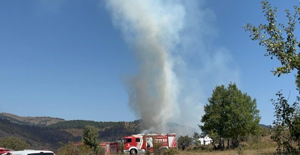 Alevlerin tekrardan göğe yükseldiği köyde vatandaşlar tedirgin: 