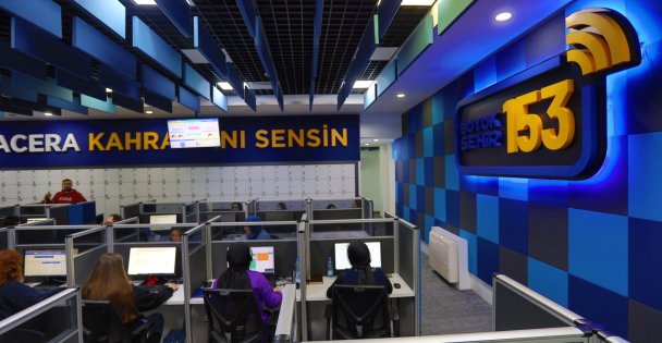 Alo 153'den 1 milyon 205 bin kişiye hizmet