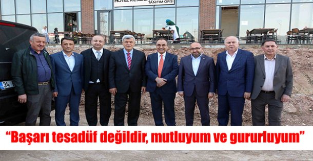 'Başarı tesadüf değildir, mutluyum ve gururluyum”