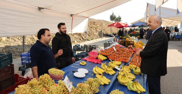 Başkan Büyükgöz Kirazpınar Semt Pazarını Turladı