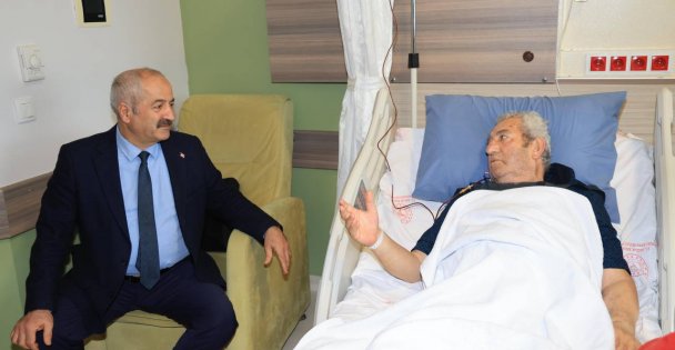 Başkan Büyükgöz'den moral ziyareti