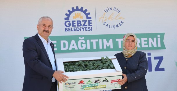 Büyükgöz'den; Gebzeli çiftçilere fide desteği