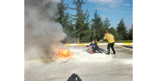 Büyükşehir İtfaiyesi'nden İZAYDAŞ'a Eğitim