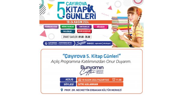 Çayırova'da 5. Kitap Günleri, yarın kapılarını açıyor