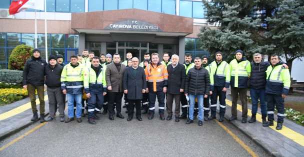 Çayırova'dan arama kurtarma ekibi yola çıktı