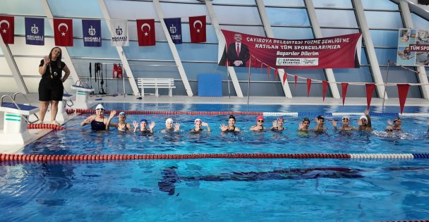 Çayırovalı minik yüzücülerin hedefleri olimpiyat