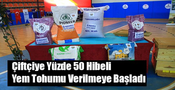 Çiftçiye yüzde 50 hibeli yem tohumu verilmeye başladı