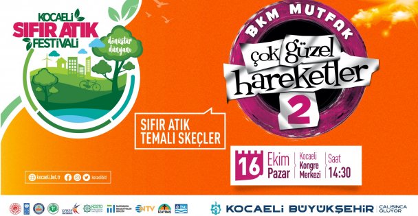 Çok Güzel Hareketler-2 ekibi geri dönüşüm skeçleriyle festivalde