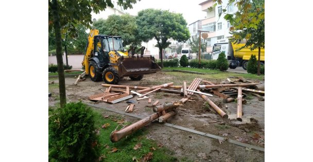 Darıca'da parklar çocuklar için yenileniyor