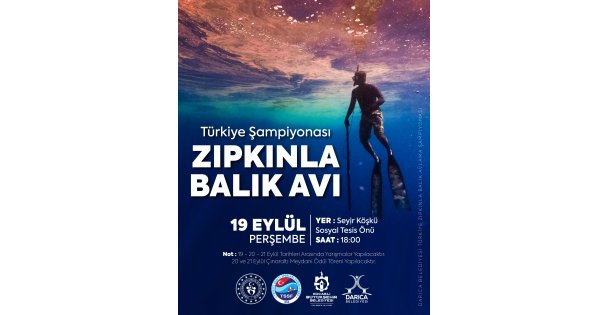 Darıca'da Zıpkınla Balık Avı Şampiyonası Heyecanı Yaşanacak