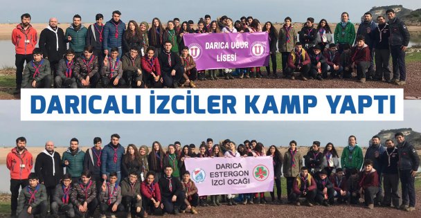 Darıcalı izciler kamp yaptı