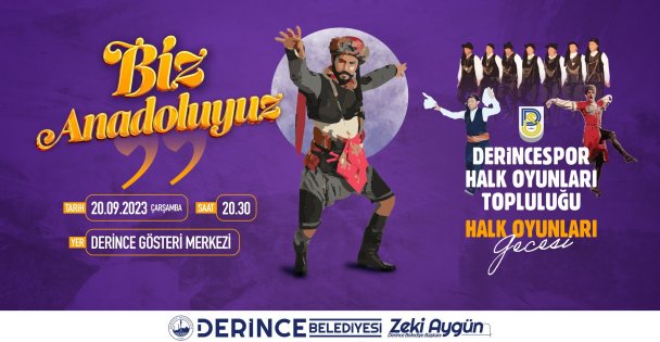 Derince'de halk oyunları rüzgarı