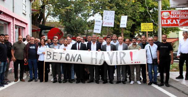 Dilovası Çerkeşli Mahallesi'nde Beton Santraline Tepki