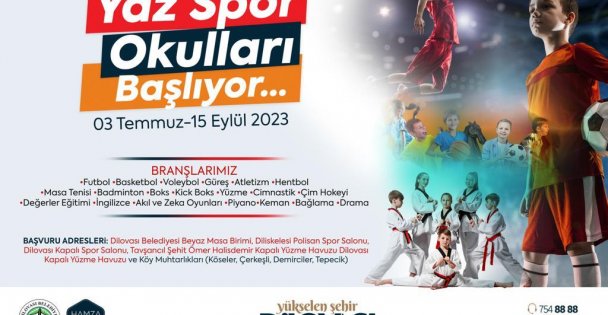 Dilovası Yaz Spor Okulları Kayıtları Başladı