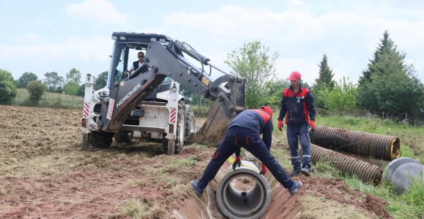 Duraklı-Alihocalar köprüsü yapımı devam ediyor