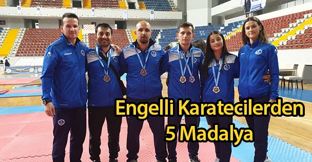 Engelli Karatecilerden 5 Madalya