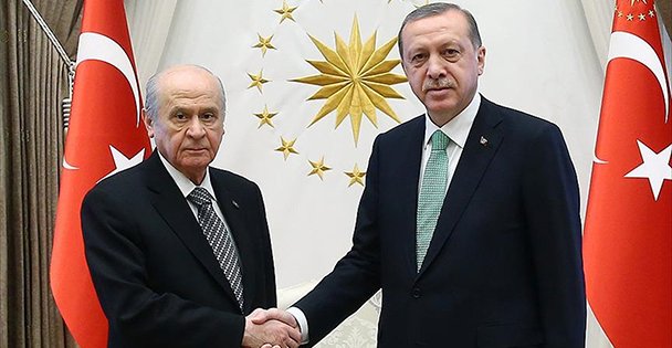 ERDOĞAN BAHÇELİYİ  KABUL ETTİ