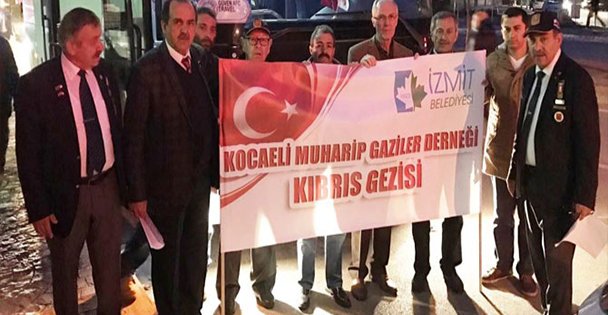 Gazi ve şehit yakınları Kıbrıs'ta