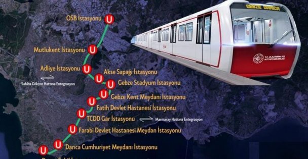 Gebze OSB-Darıca Sahil Metro Hattı rekor sürede tamamlandı