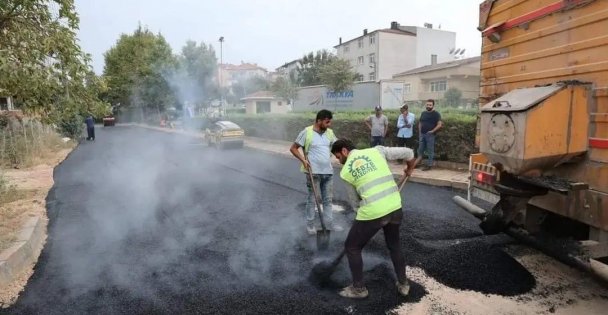 Gebze'de asfalt çalışmaları devam ediyor