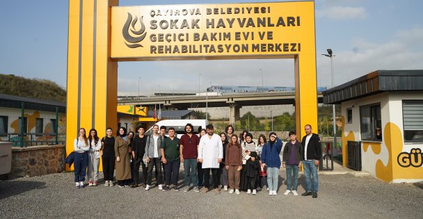 Gençlik Merkezi öğrencileri, Sokak Hayvanları Bakım Evi'ni gezdi