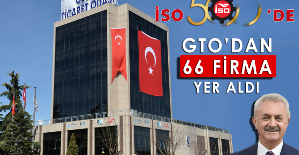 ISO 500'DE GEBZE TİCARET ODASI'NIN GURUR TABLOSU