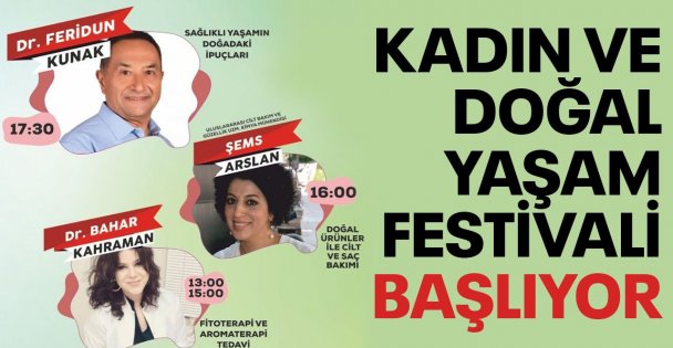 Kadın ve Doğal Yaşam Festivali başlıyor