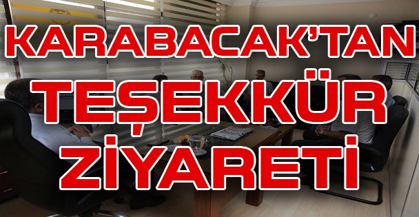 Karabacak'tan Stk'lara Teşekkür Ziyareti