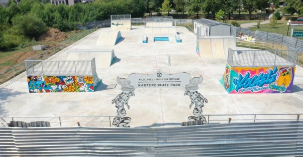 Kartepe'ye skate park yapıldı