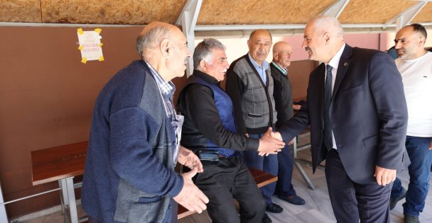 Kaymakam Güler ve Başkan Büyükgöz  Mevlana Sakinlerini Dinledi