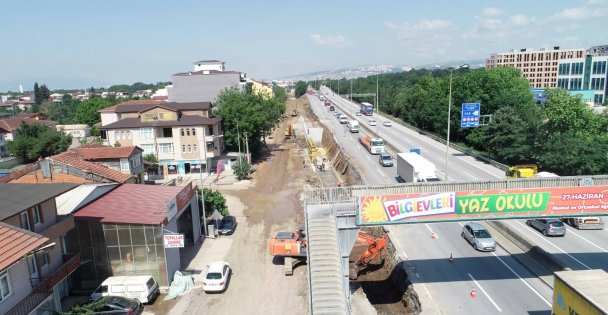 Kocaeli Stat yolunda çalışmalar  hız kesmeden devam ediyor