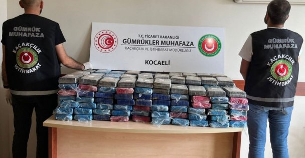 Kocaeli'de 246 kilogram kokain ele geçirildi