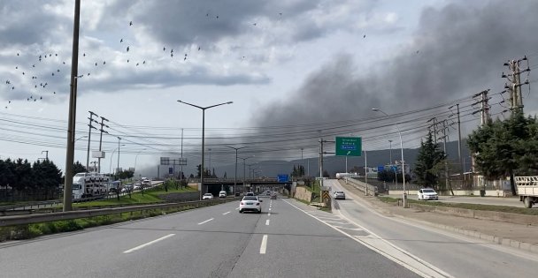 Kocaeli'de Fabrikada Çıkan Yangın Korkuttu (VİDEOLU HABER)