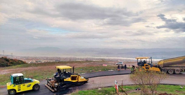 Körfez İlimtepe yolu asfaltlandı