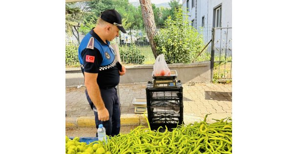 Körfez zabıtasından pazar denetimi