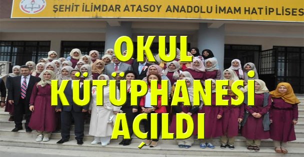 Okul kütüphanesi açıldı