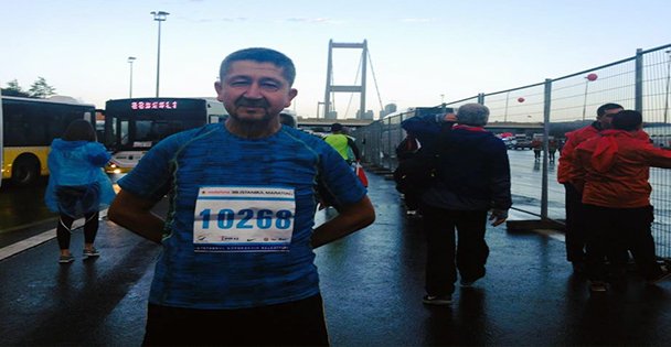 Rıdvan Şükür, İstanbul Maratonunda Koştu.