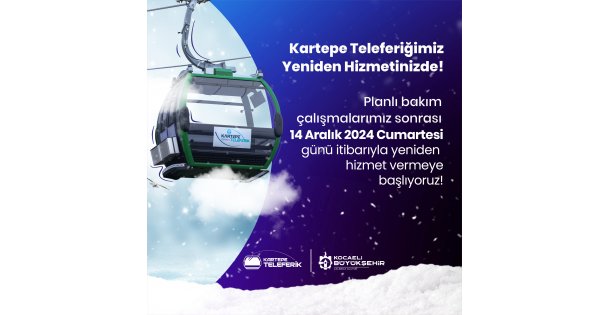 Teleferik keyfi kaldığı yerden