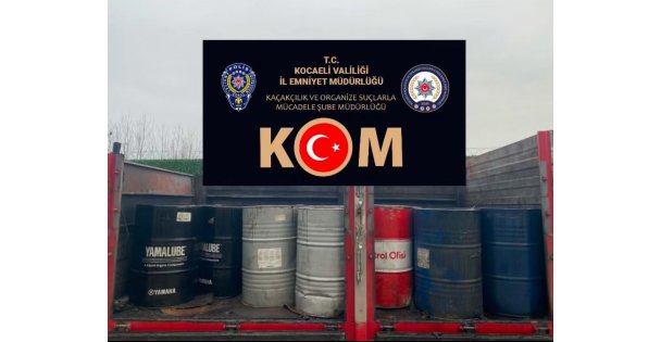 TEM'de bir araçta 2 ton 550 litre kaçak akaryakıt ele geçirildi