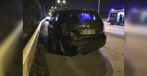 TEM'de kaza: Aynı otomobilden 8 yaralı çıktı