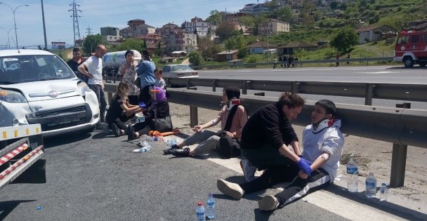 TEM'de zincirleme kaza: Çok sayıda yaralı var