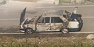 Kocaelide park halindeki araçta yangın