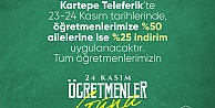 Öğretmen ve ailelerine teleferik indirimi