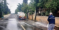 Dilovası'nda Cadde Ve Sokaklar Tazyikli Suyla Yıkanıyor