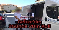 Gebze günde 2 bin gıda kolisi