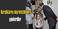 Harçlıklarını depremzedelere gönderdiler