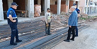 Kartepe'de zabıta ekipleri inşaat sahalarını denetliyor