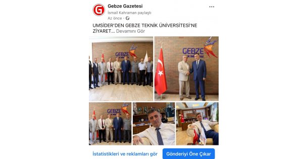 UMSİDER'DEN GEBZE TEKNİK ÜNİVERSİTESİ'NE ZİYARET