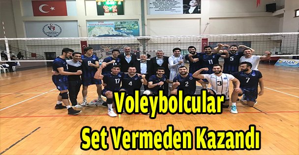 Voleybolcular set vermeden kazandı